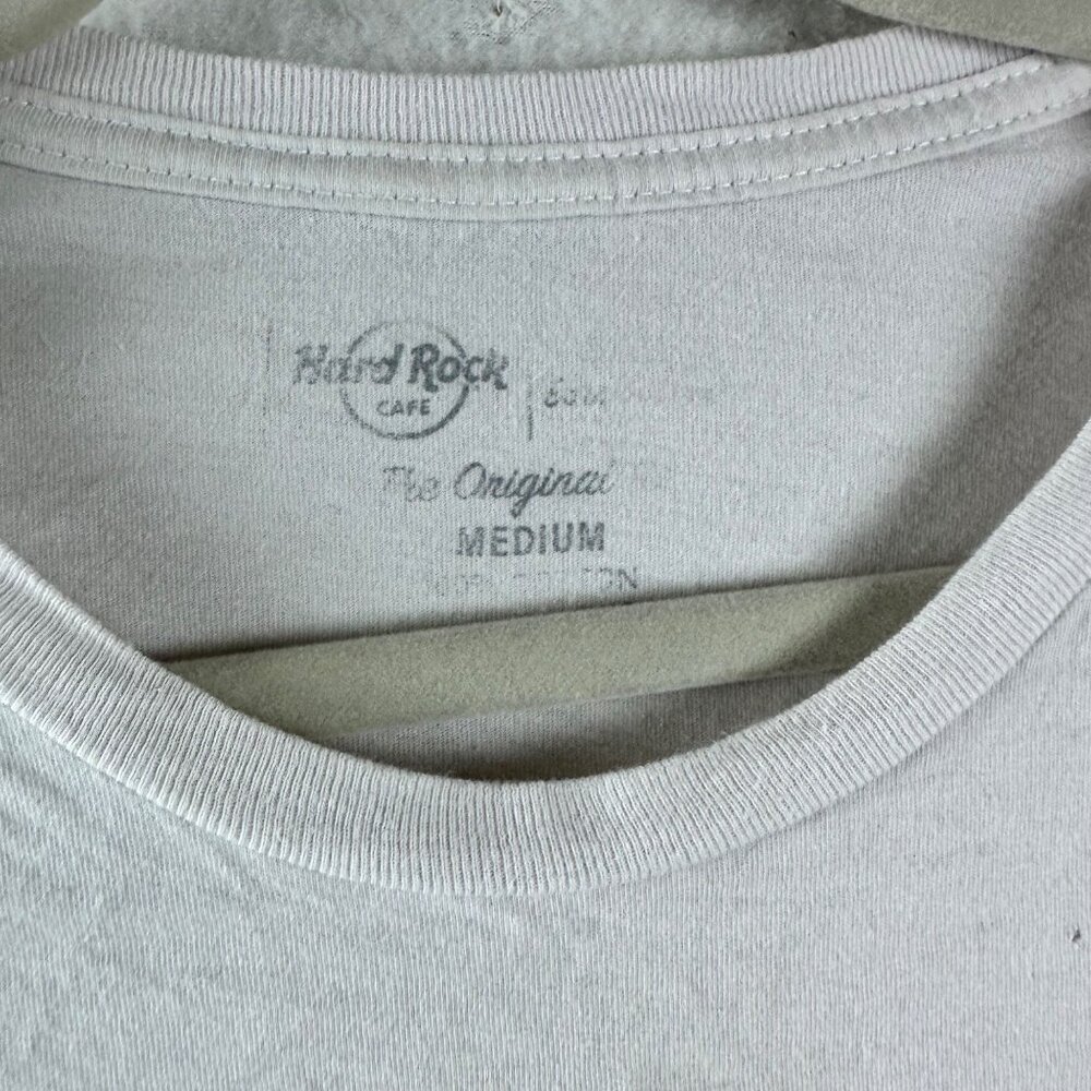 Hard Rock Cafe Hollywood Shirt Womens Medium Worn In Distressed Grunge - Picture 8 of 11